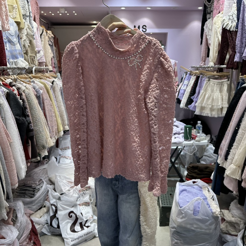 MS東大門㊣直郵女士新款熱賣真品休閑時尚職業人氣襯衫蕾絲衫MS襯衫/蕾絲衫圖色2