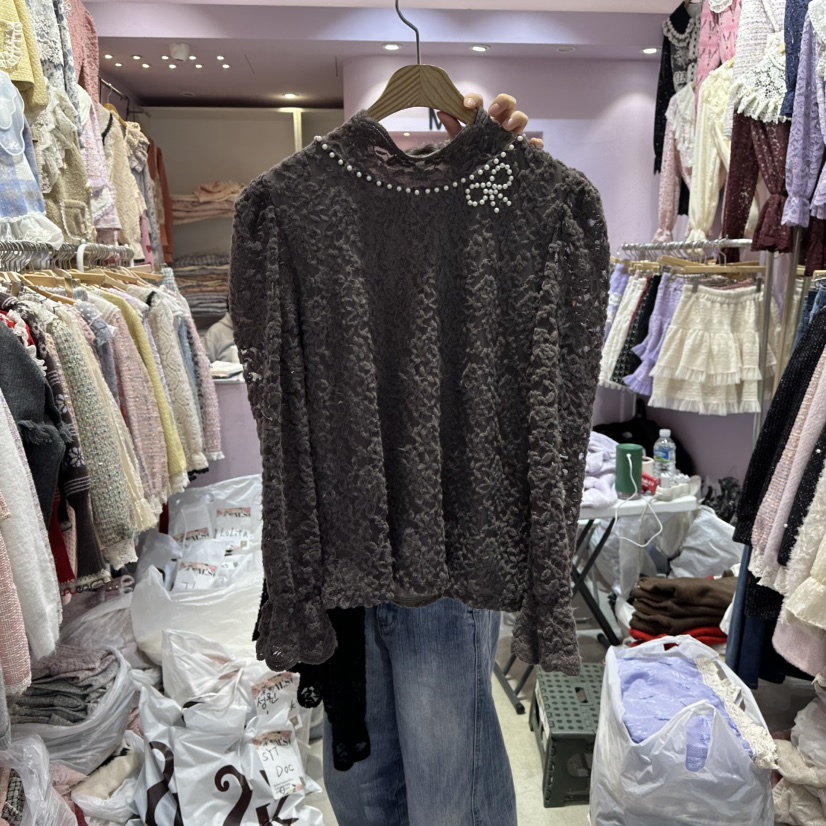 MS東大門㊣直郵女士新款熱賣真品休閑時尚職業人氣襯衫蕾絲衫MS襯衫/蕾絲衫圖色3