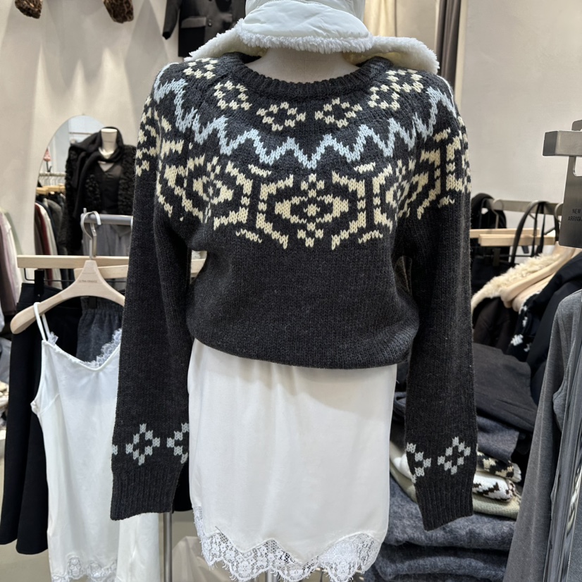 ULTRAORANGE東大門㊣實拍女裝新品25秋冬時尚熱賣人氣職業毛衣GILT/ULTRAORANGE毛衣圖色2