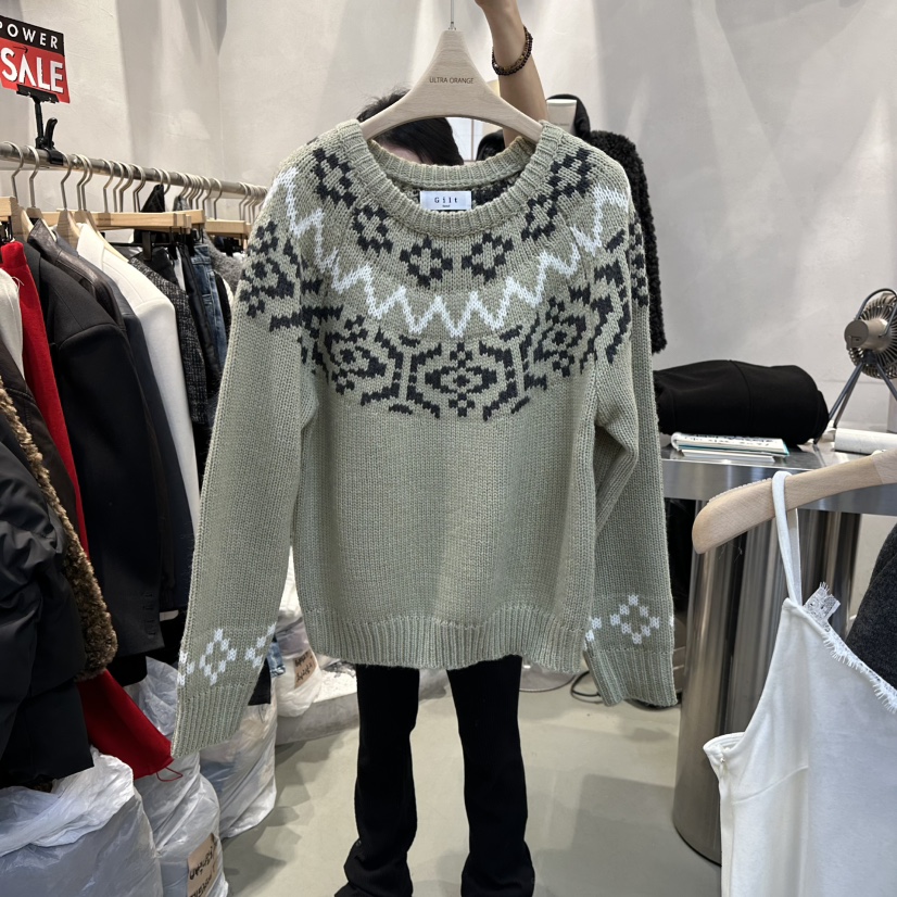 ULTRAORANGE東大門㊣實拍女裝新品25秋冬時尚熱賣人氣職業毛衣GILT/ULTRAORANGE毛衣圖色3