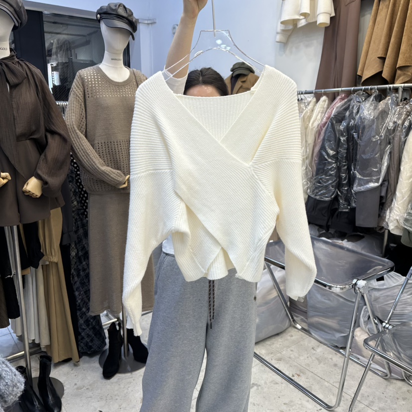 MARIGOLD東大門㊣實拍女士新款推薦真品休閑職業時尚針織衫MARIGOLD針織衫圖色1