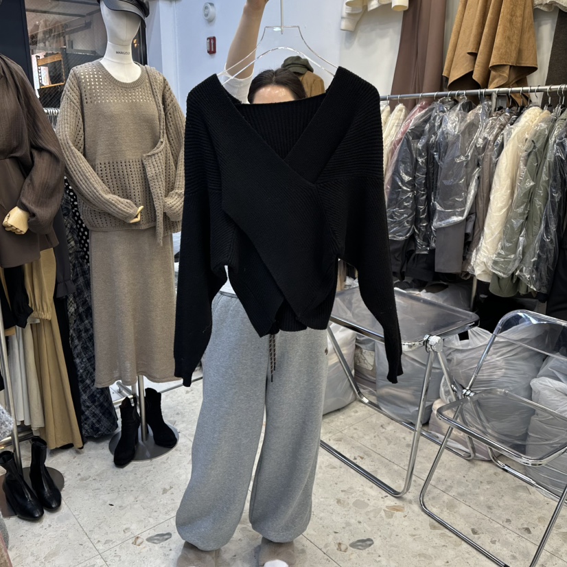 MARIGOLD東大門㊣實拍女士新款推薦真品休閑職業時尚針織衫MARIGOLD針織衫圖色3