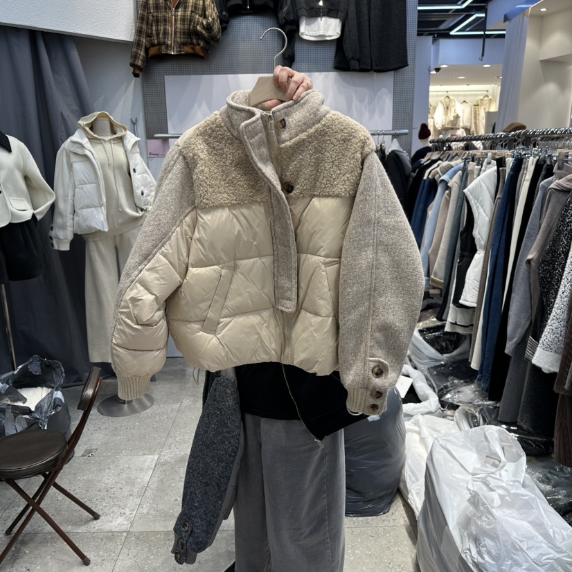 BLOOM韓國直郵㊣女裝新品真品時尚25秋冬熱賣短款棉服斜紋布BLOOM-Q短款棉服圖色3