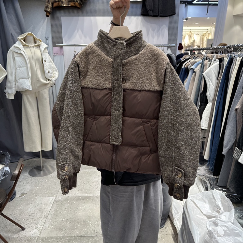 BLOOM韓國直郵㊣女裝新品真品時尚25秋冬熱賣短款棉服斜紋布BLOOM-Q短款棉服圖色4