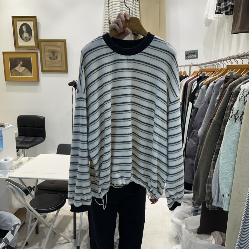 MODS-Q韓國直郵㊣女裝新款25秋冬時尚人氣真品熱賣長袖T恤MODS-Q長袖T恤圖色1