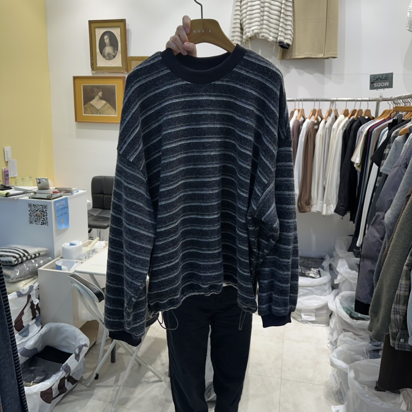 MODS-Q韓國直郵㊣女裝新款25秋冬時尚人氣真品熱賣長袖T恤MODS-Q長袖T恤圖色2