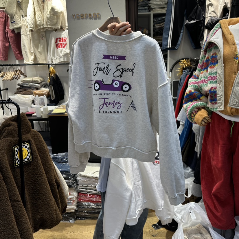 YESFREE韓國直郵㊣女士新款職業時尚熱賣人氣真品25秋冬衛衣YESFREE衛衣