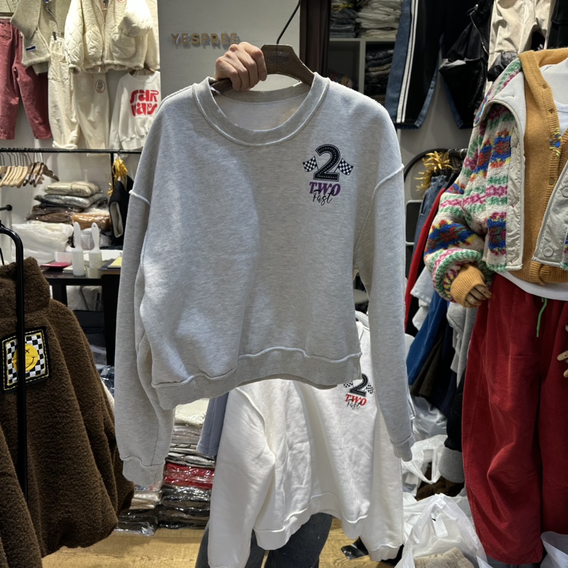 YESFREE韓國直郵㊣女士新款職業時尚熱賣人氣真品25秋冬衛衣YESFREE衛衣圖色2