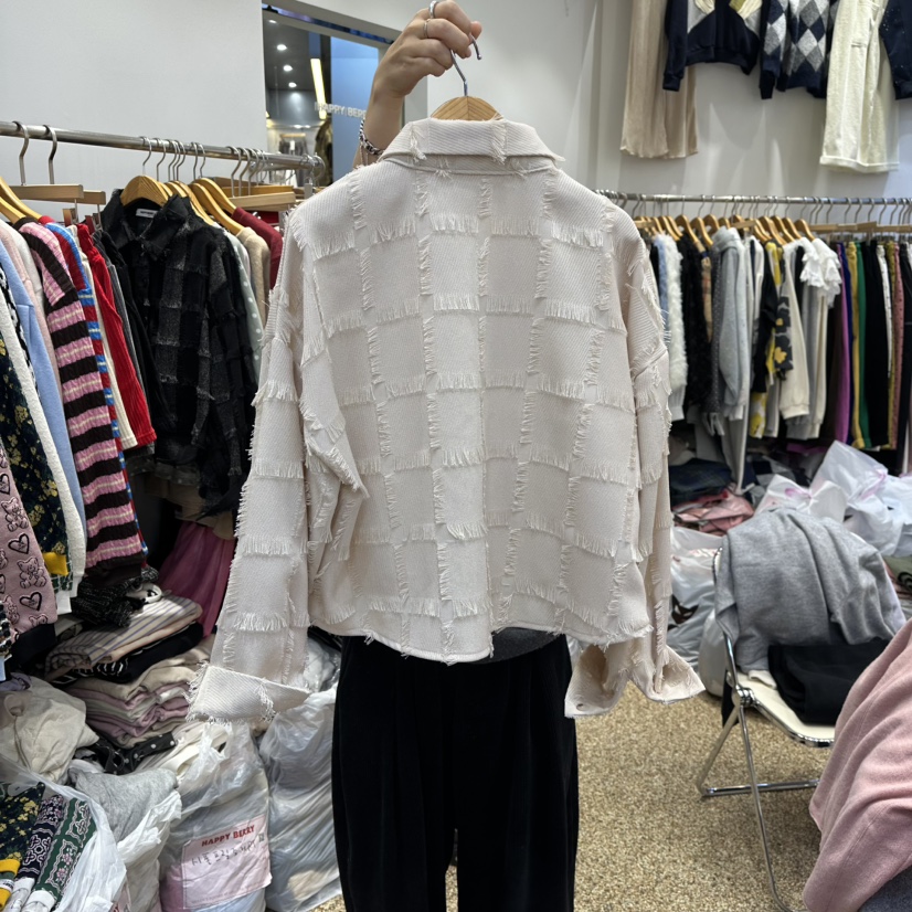 HAPPYBERRY東大門㊣實拍女士新款推薦真品休閑25秋冬襯衫蕾絲衫HAPPYBERRY襯衫/蕾絲衫