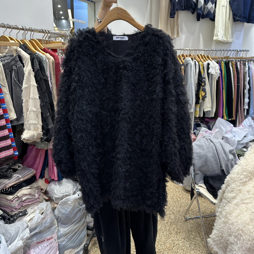 HAPPYBERRY東大門㊣實拍女裝新款25秋冬人氣真品熱賣職業毛衣HAPPYBERRY毛衣圖色3