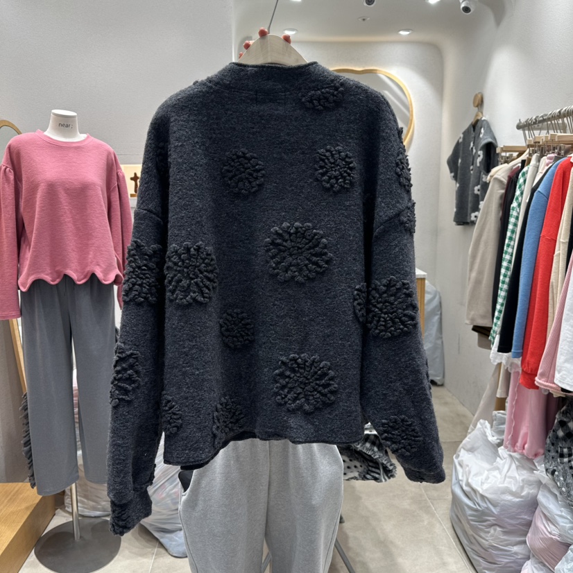 NEAR韓國直郵㊣女士新款時尚25秋冬休閑真品職業熱賣毛衣開衫NEAR毛衣