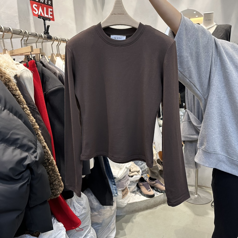 ULTRAORANGE東大門㊣代購女士新款時尚25秋冬推薦熱賣長袖T恤GILT/ULTRAORANGE長袖T恤圖色2