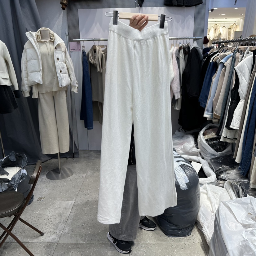 BLOOM韓國直郵㊣女裝新品真品職業推薦人氣熱賣休閑褲針織褲BLOOM-Q休閑褲