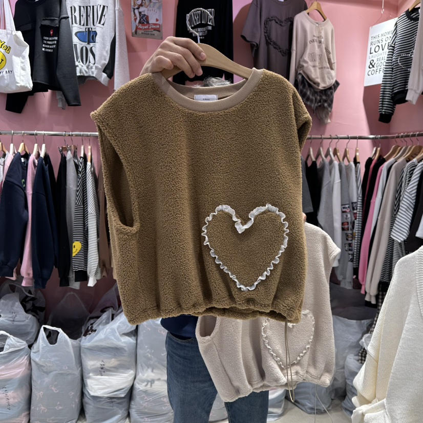 K STORY東大門㊣直郵女士新品職業時尚25秋冬熱賣馬甲口袋K STORY馬甲圖色2