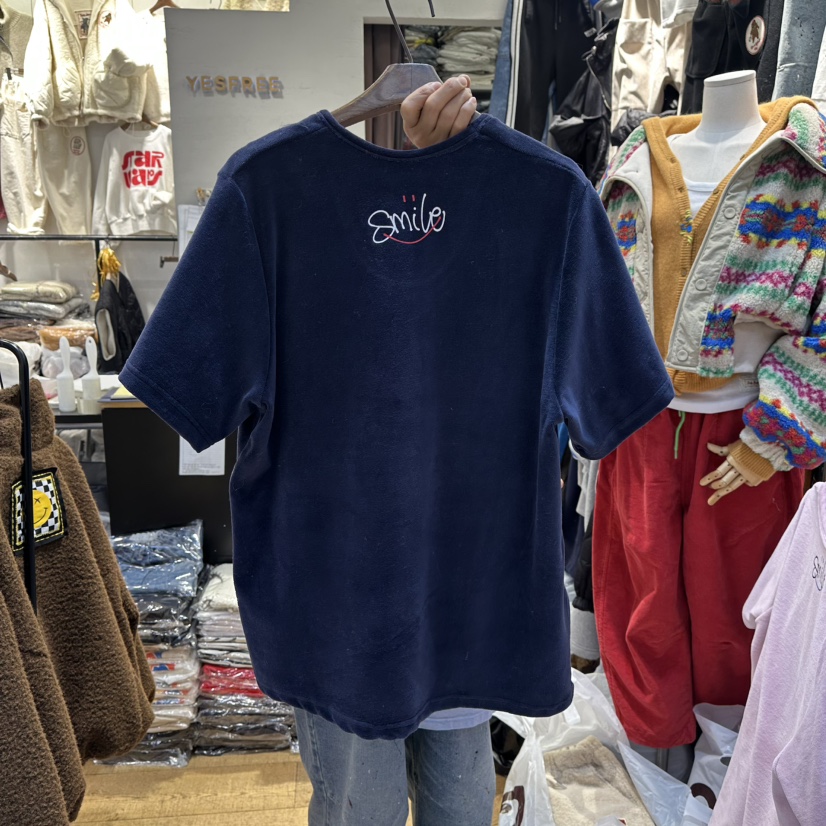 YESFREE東大門㊣實拍女士新品25秋冬真品人氣熱賣T恤天鵝絨YESFREET恤