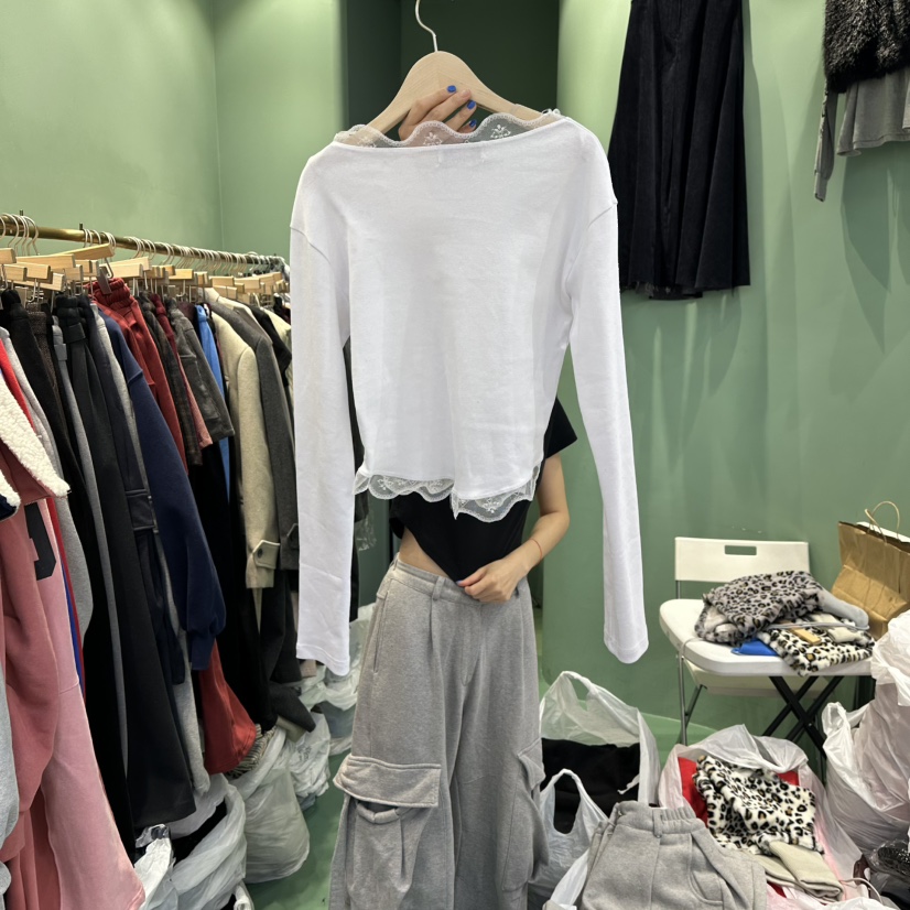 ROMANTIC NEWYORK東大門㊣直郵女裝新款職業真品推薦長袖T恤ROMANTIC NEWYORK長袖T恤