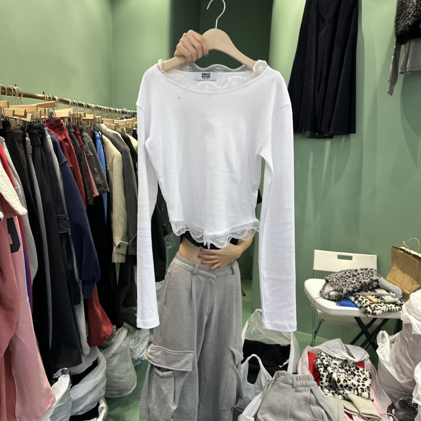 ROMANTIC NEWYORK東大門㊣直郵女裝新款職業真品推薦長袖T恤ROMANTIC NEWYORK長袖T恤圖色1