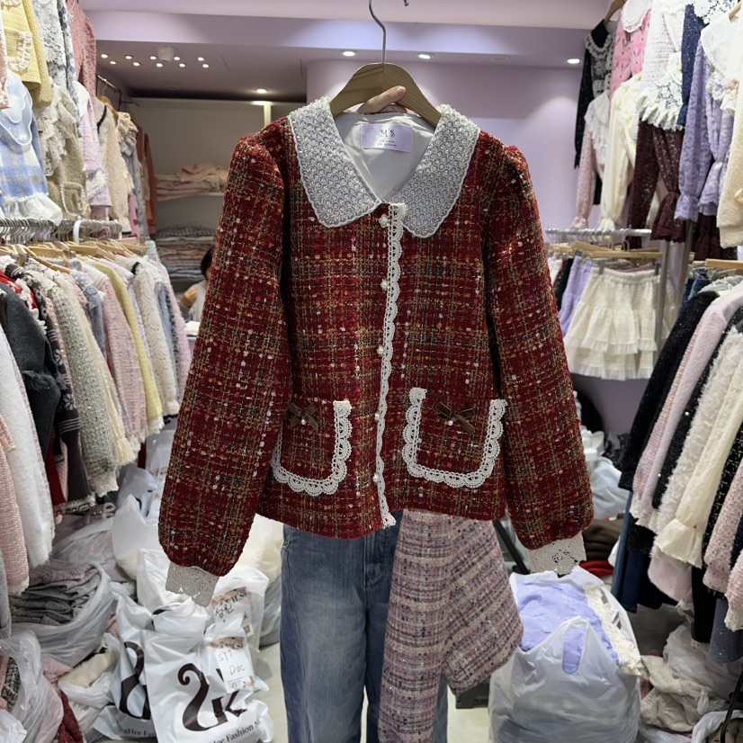 MS韓國代購㊣女士新品推薦人氣25秋冬熱賣休閑時尚真品夾克MS夾克圖色1