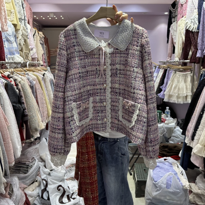 MS韓國代購㊣女士新品推薦人氣25秋冬熱賣休閑時尚真品夾克MS夾克圖色2