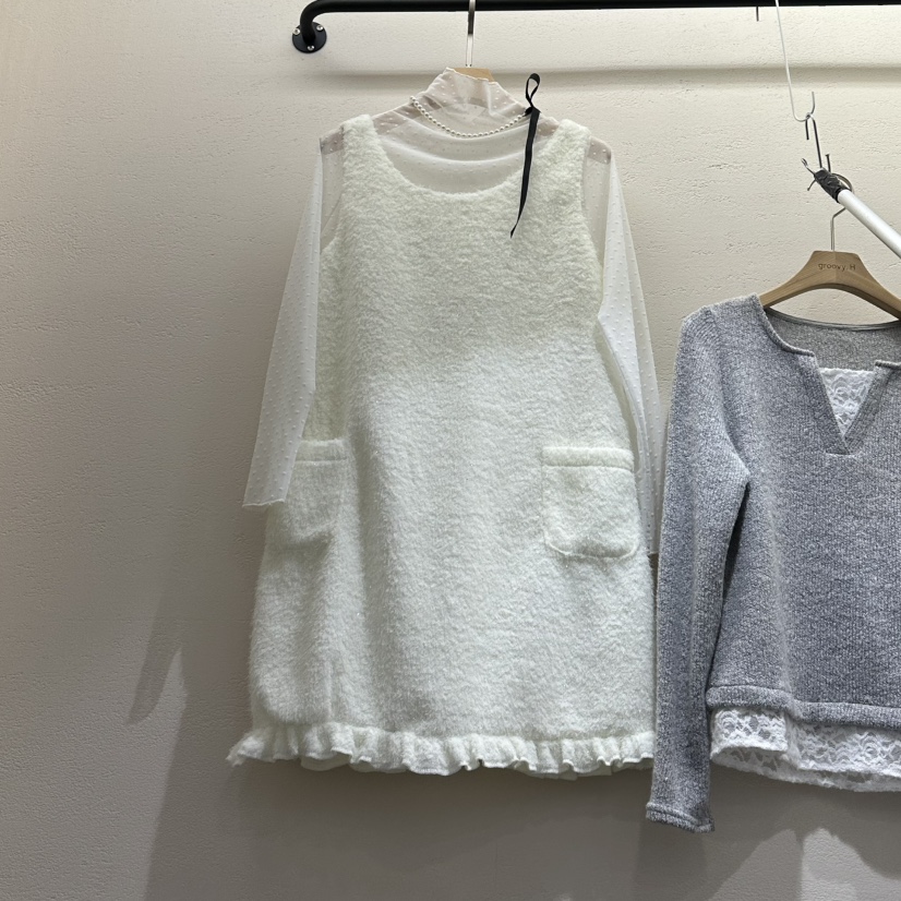 HOLYBANANA韓國代購㊣女裝新品熱賣推薦25秋冬連衣裙不含內搭groovy.H/HOLYBANANA連衣裙圖色1