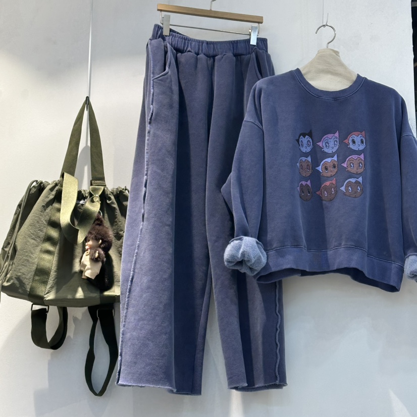 WASHBLUE東大門㊣直郵女裝新品時尚25秋冬熱賣休閑休閑褲羊毛WASHBLUE休閑褲圖色2