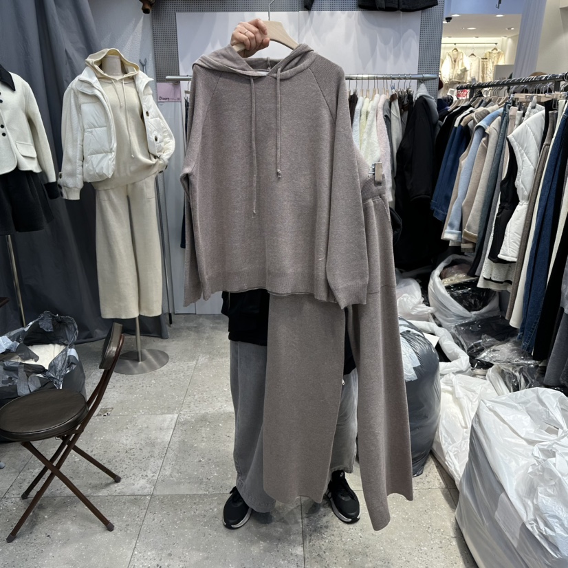 BLOOM東大門㊣代購女裝新款推薦休閑時尚職業人氣套裝套裝連帽BLOOM-Q套裝圖色3