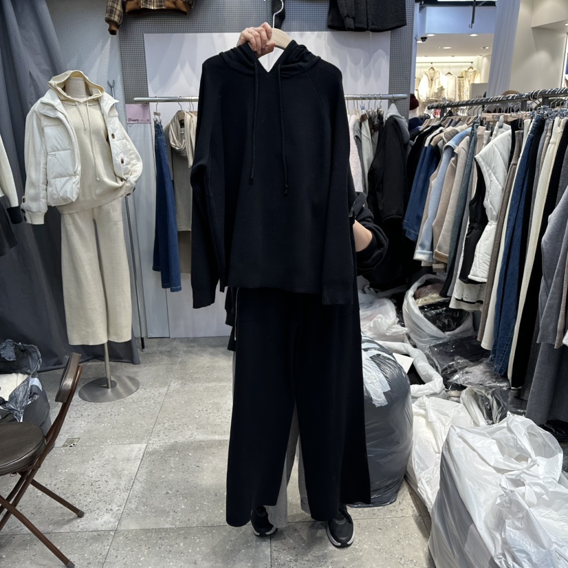 BLOOM東大門㊣代購女裝新款推薦休閑時尚職業人氣套裝套裝連帽BLOOM-Q套裝圖色4