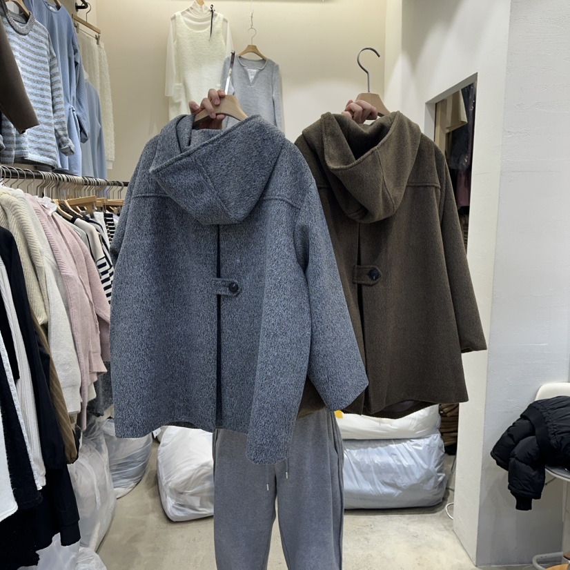 HOLYBANANA東大門㊣實拍女裝新款真品人氣時尚中長款大衣羊駝groovy.H/HOLYBANANA中長款大衣