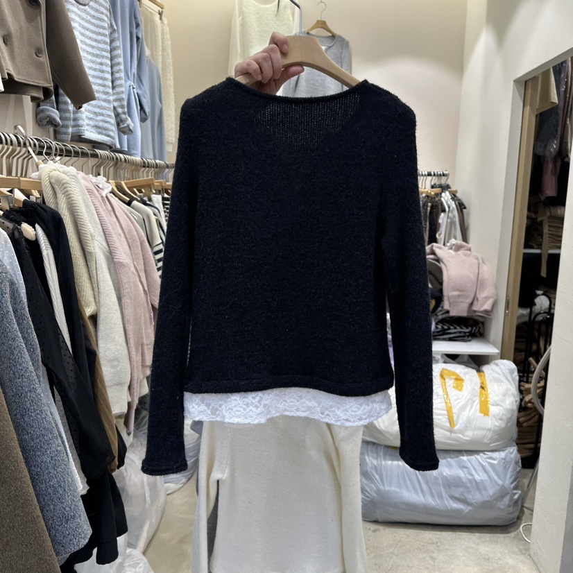 HOLYBANANA韓國代購㊣女士新品休閑職業人氣時尚推薦長袖T恤groovy.H/HOLYBANANA長袖T恤