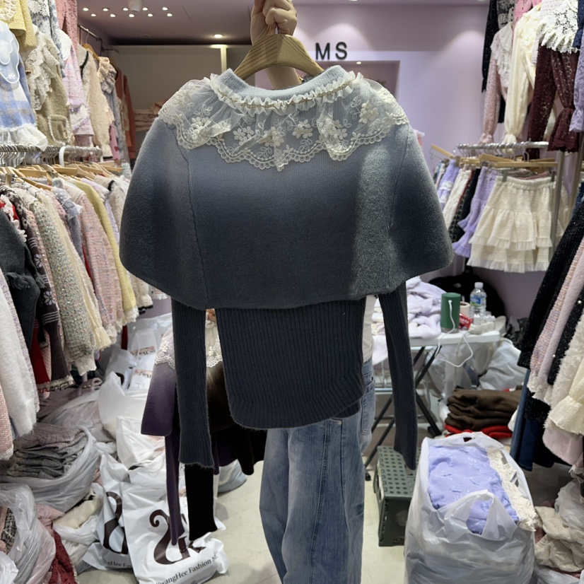 MS韓國代購㊣女士新款25秋冬職業推薦人氣熱賣休閑真品針織衫MS針織衫