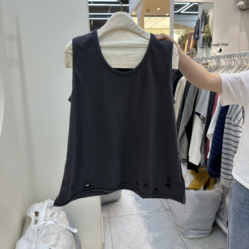 WASHBLUE東大門㊣代購女士新品熱賣推薦職業25秋冬吊帶背心WASHBLUE吊帶/背心圖色2