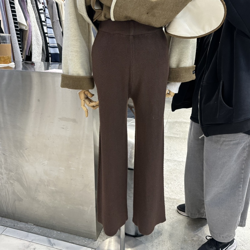 BLOOM韓國直郵㊣女裝新款25秋冬休閑人氣真品休閑褲針織褲條紋BLOOM-Q休閑褲圖色2