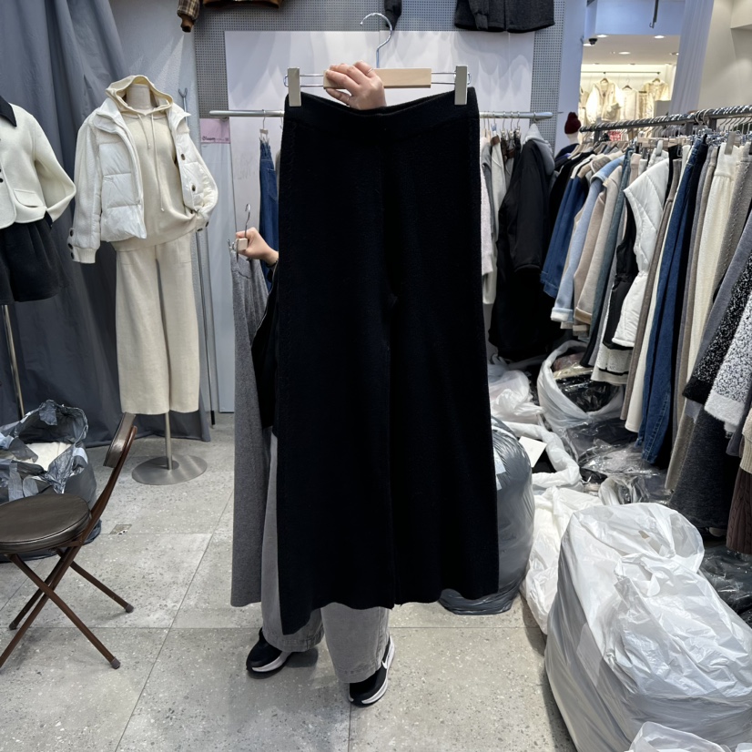 BLOOM韓國直郵㊣女裝新款25秋冬休閑人氣真品休閑褲針織褲條紋BLOOM-Q休閑褲圖色5