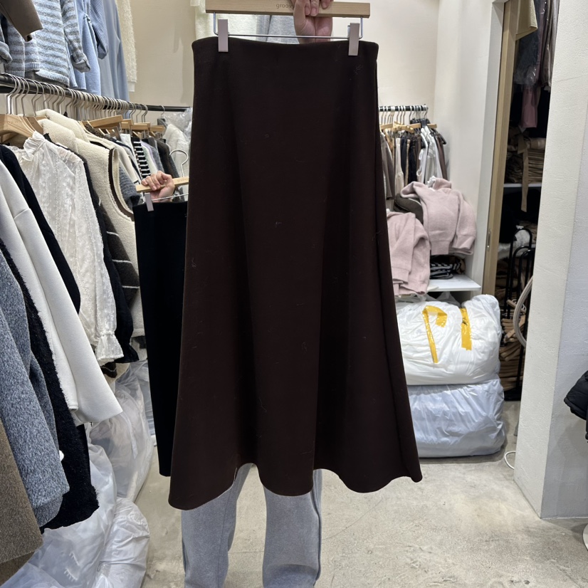 HOLYBANANA東大門㊣實拍女士新款熱賣休閑人氣真品25秋冬長裙groovy.H/HOLYBANANA長裙圖色4棕色