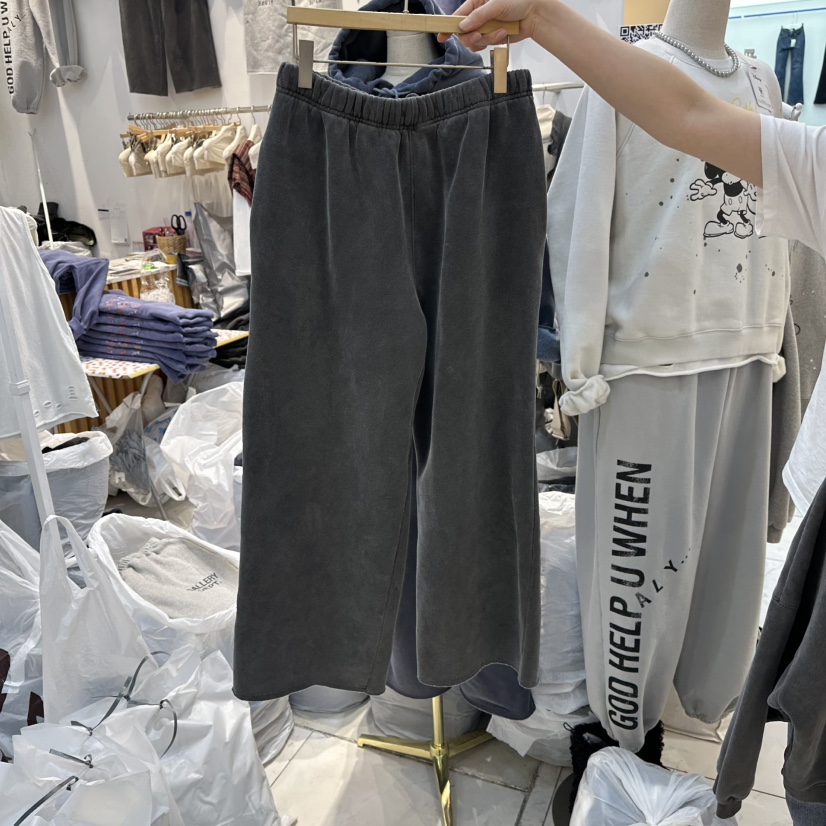 WASHBLUE東大門㊣實拍女士新款25秋冬熱賣推薦真品休閑褲加絨WASHBLUE休閑褲