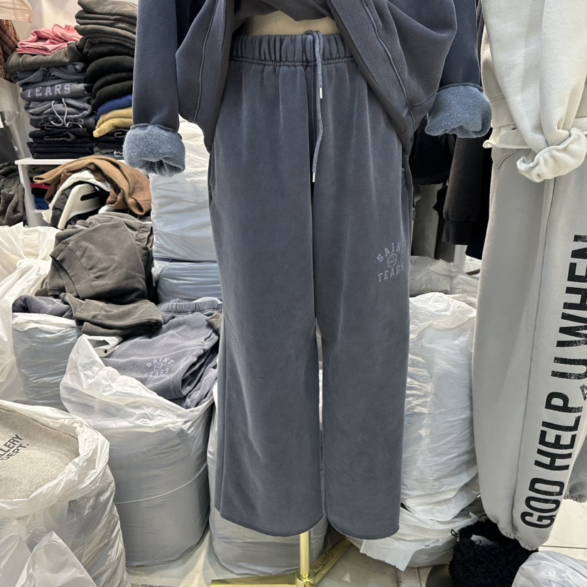 WASHBLUE東大門㊣實拍女士新款25秋冬熱賣推薦真品休閑褲加絨WASHBLUE休閑褲圖色1