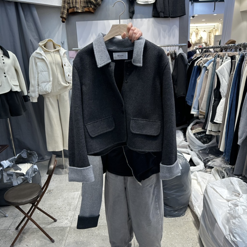 BLOOM韓國代購㊣女士新品職業25秋冬熱賣時尚休閑推薦人氣夾克BLOOM-Q夾克圖色4