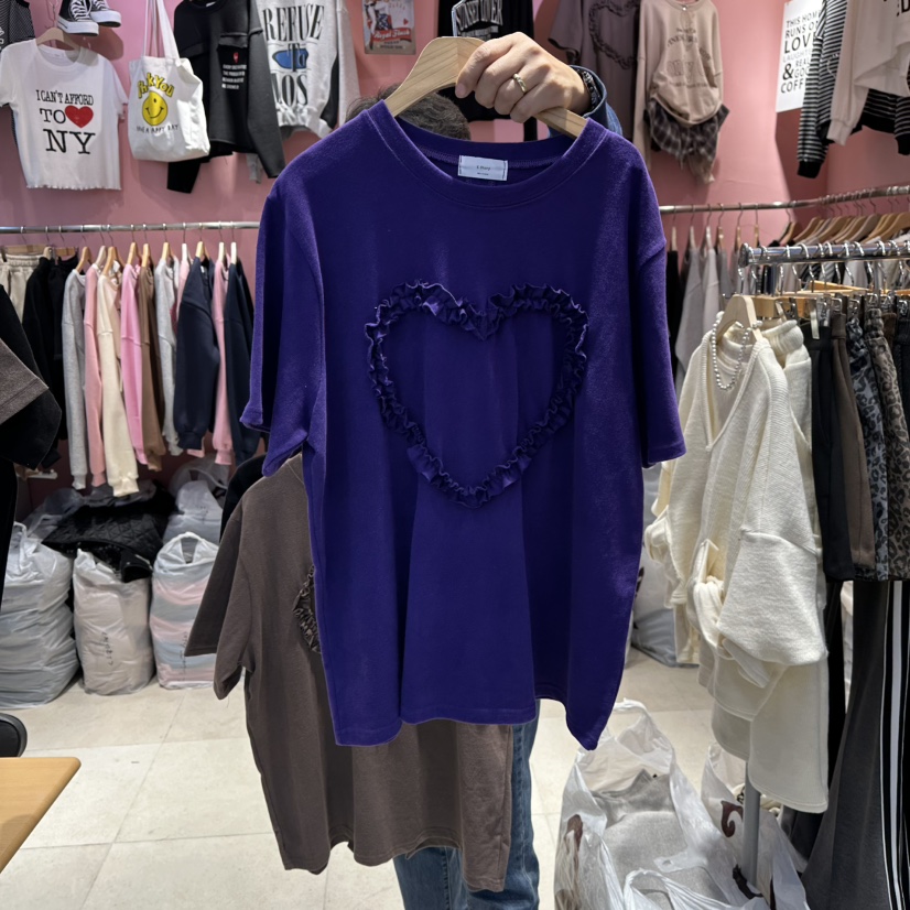 K STORY東大門㊣實拍女裝新品25秋冬時尚熱賣推薦人氣真品T恤K STORYT恤圖色1