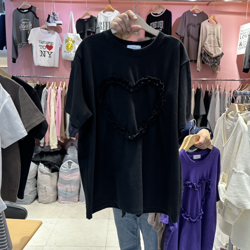 K STORY東大門㊣實拍女裝新品25秋冬時尚熱賣推薦人氣真品T恤K STORYT恤圖色2