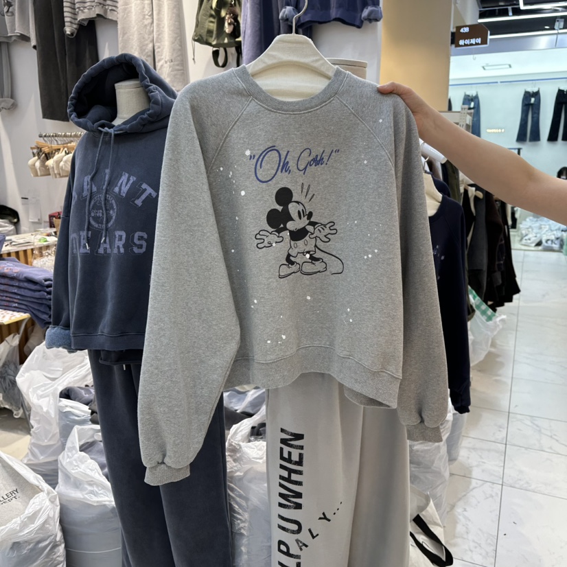 WASHBLUE東大門㊣直郵女裝新品熱賣25秋冬職業真品衛衣加絨WASHBLUE衛衣圖色2