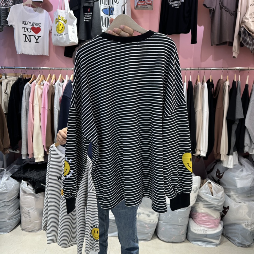 K STORY東大門㊣直郵女士新品熱賣人氣時尚25秋冬休閑長袖T恤K STORY長袖T恤