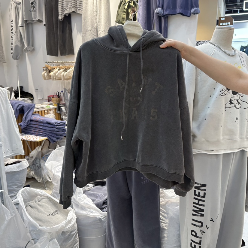 WASHBLUE東大門㊣代購女裝新品推薦職業熱賣衛衣連帽衫加絨WASHBLUE衛衣圖色2