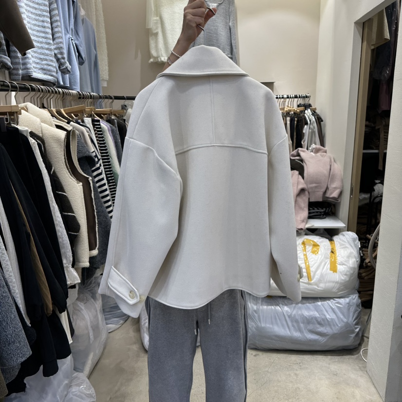 HOLYBANANA東大門㊣實拍女士新品時尚休閑真品25秋冬短款大衣groovy.H/HOLYBANANA短款大衣