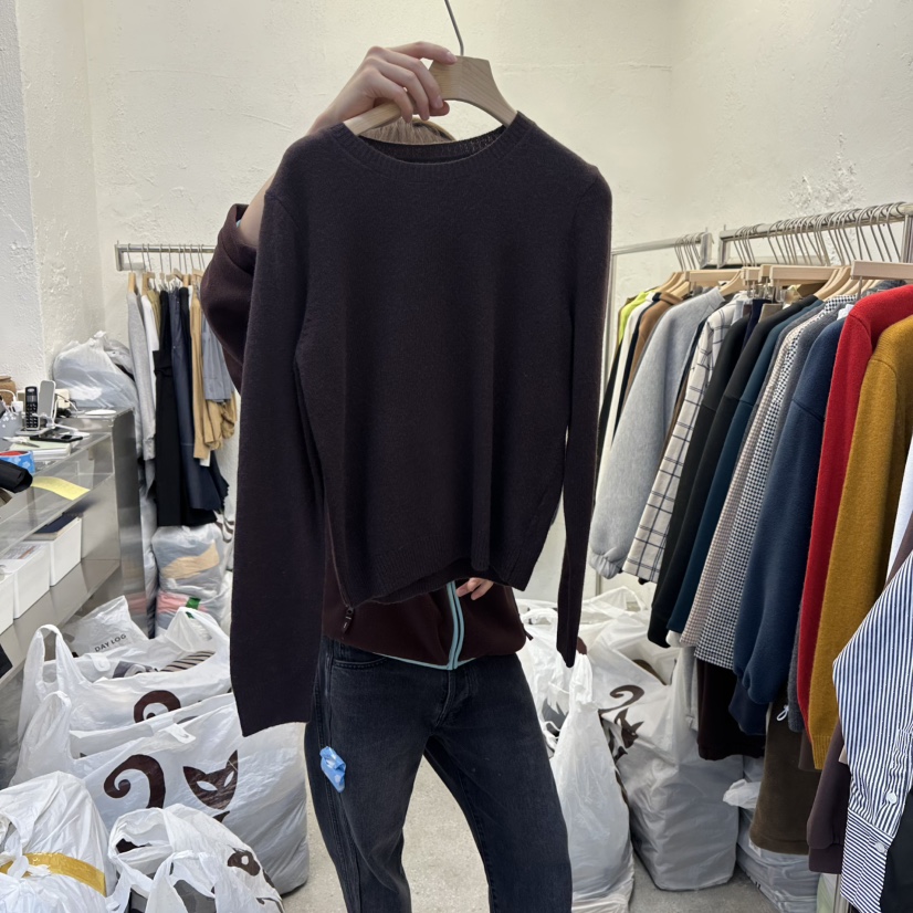 DA YLOG東大門㊣實拍女士新款25秋冬推薦熱賣職業時尚毛衣DA YLOG毛衣圖色4黑色