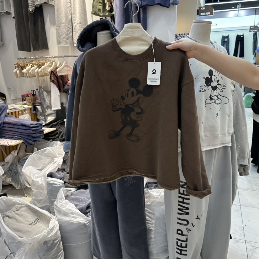 WASHBLUE韓國代購㊣女裝新品推薦熱賣人氣真品時尚長袖T恤加絨WASHBLUE長袖T恤圖色2