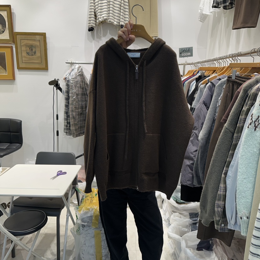 MODS-Q東大門㊣代購女裝新品熱賣推薦職業時尚衛衣連帽拉鏈衫MODS-Q衛衣圖色2