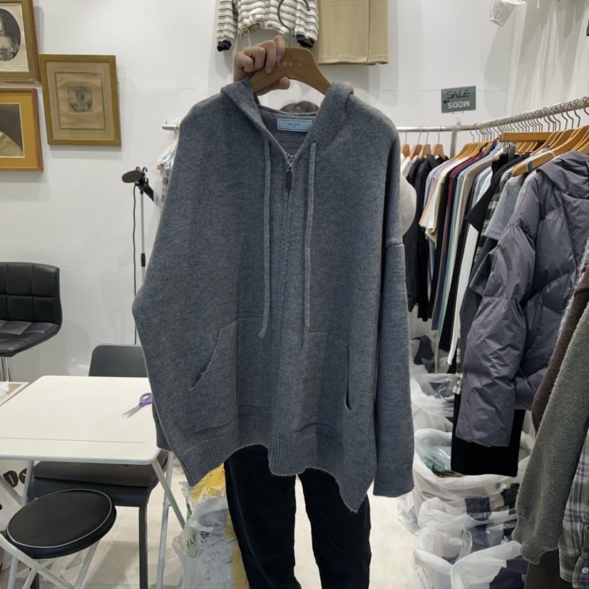 MODS-Q東大門㊣代購女裝新品熱賣推薦職業時尚衛衣連帽拉鏈衫MODS-Q衛衣圖色3