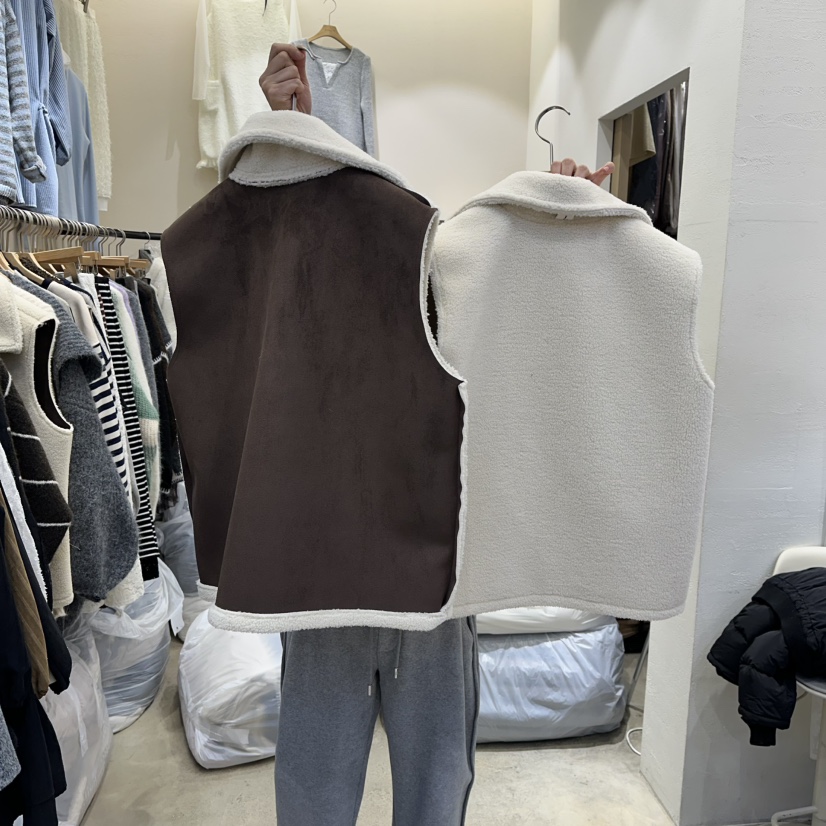 HOLYBANANA韓國直郵㊣女裝新款時尚真品休閑職業馬甲兩面穿groovy.H/HOLYBANANA馬甲