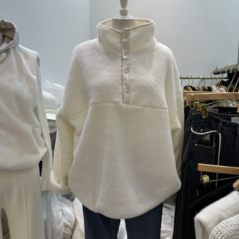 DELIGHT-Q韓國直郵㊣女裝新款熱賣職業推薦真品休閑衛衣紐扣DELIGHT-Q衛衣圖色1