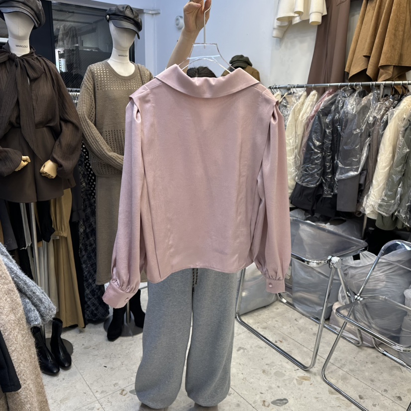 MARIGOLD東大門㊣實拍女裝新品休閑熱賣職業真品襯衫蕾絲衫MARIGOLD襯衫/蕾絲衫